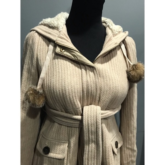 Juicy Couture beige hooded jacket small - Picture 5 of 5